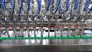 Línea de producción para el llenado de salsas