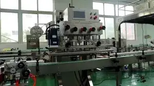 Taponadora automática de husillo para frascos de miel