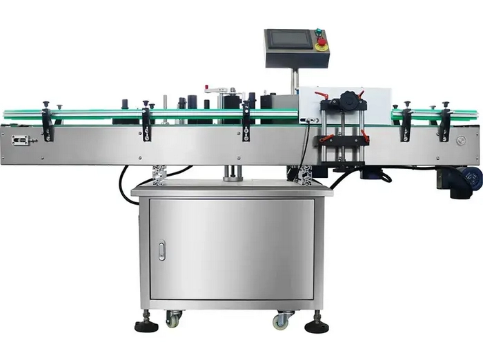 Etiquetadora automática de botellas redondas