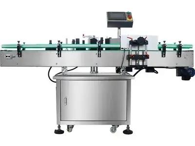 Etiquetadora automática de botellas redondas