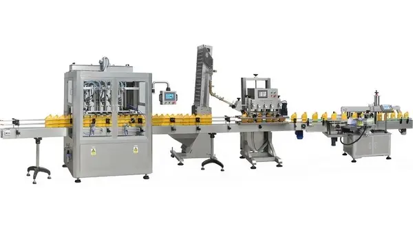 Línea de llenado de aceites industriales y comestibles