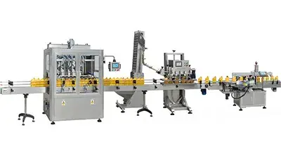Línea de llenado de aceites industriales y comestibles